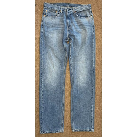 Levis 505 Classic Fit Jeans Mens 34x34 Straight Leg Y2K Denim - Picture 1 of 7